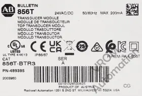 856T-BTR3-08MJ4RQP ALLEN BRADLEY Transducer Module #2