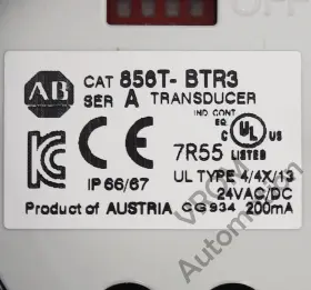 856T-BTR3-08MJ4RQP ALLEN BRADLEY Transducer Module #3