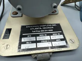 20-711 ANDERSEN SAMPLERS Hast Volt Ge Motor #3