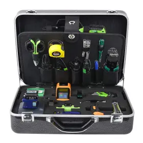 Brisunshine Camur97d3kn Fusion Splicing Tool Kit With Optical Power Meter And Visual Fault Locator