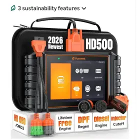 Foxwell Foxwellhd500 Hd500 Heavy Duty Truck Diagnostic Scanner Dpf Regen Abs Obd2 Diesel Tool