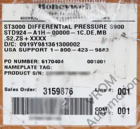 STD924A1H000001C HONEYWELL Smart Pressure Transmitt #2