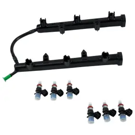 Iromehony 607612149136 Fuel Injection Rail With Injectors Fit For Dodge Charger Challenger Dura