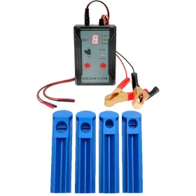 Jeuclel 749727379708 Upgraded 4 Adapters Fuel Injector Tester And Cleaner Kit 8 Pulse 12v/5v Output