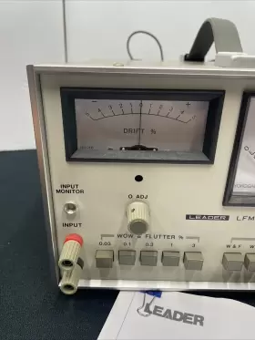 LFM-39A LEADER Flutter Meter Clean Manual Cables #2
