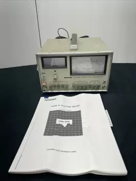Leader Lfm-39a Wow And Flutter Meter Clean With Manual Cables Tested