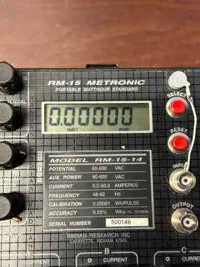 RM-15-14 METRONIC Radian Research Watthour Standard #2