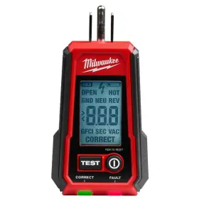 2224-20 MILWAUKEE Digital Gfci Receptacle Tester
