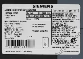 3RM13021AA04 SIEMENS Ac Semi Conductor Motor Starter #2