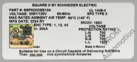 SSP02XDSE10A SQUARE D Surge Device Xdse #2