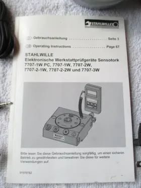 7707-3W STAHLWILLE Sensotork Workshop Torque Tester Display #3