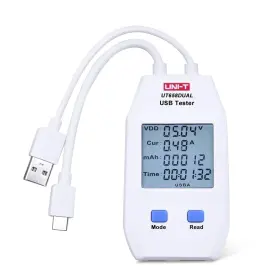 UT658DUAL UNI-T Lcd Usb Digital Tester Power Voltage Meter