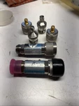 Lot Of 2 Hp 8491a 6db Attenuator & 3db, + Suhner Adapters. Fixed Price $85.00.