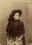 France Roubaix Young Girl Camille Becquet Nice Hat Old Cabinet Card Photo 1900. Fixed Price $23.57.
