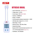 Uni-t Digital Usb Tester Power Capacity Volt Amp Energy Detector Meter Ut658dual. Fixed Price $19.85.