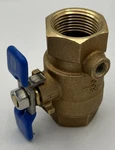 Zurn 1" Bronze Full Port Tapped Ball Valve T Handle Pvb Backflow 720a Repair. Fixed Price $74.07.