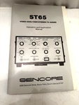 Sencore St65 Video Analyzer Stereo Tv Adder - Operation & Application Manual. Fixed Price $20.00.