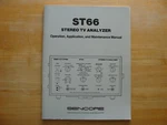 Sencore St66 Stereo Tv Analyzer Operation, Application And Maintenance Manual. Fixed Price $21.00.