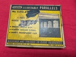 General Tools No. S-112-4 Adjustable Parallel Set, 3/8-1-5/16" Old Inventory. Fixed Price $200.00.