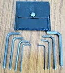 Vtg Allen Head Wrench Key Kit 605 For Hex Socket Screws, Wrenches Vinyl Case Usa. Fixed Price $13.00.