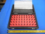 Mahr 50 Pc Pin Gage Set 2.51 Mm - 3.00 With Vintage Style Wooden Box / Case. Fixed Price $119.39.