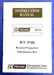 B&k 2910 R/c Parts Sub Box Documents Owner Manual, Schematic Diagram, List. Fixed Price $9.99.